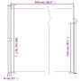 Dunkelgrüne einziehbare Seitenmarkise 200x500 cm von vidaXL, Sonnenschirme - Ref: Foro24-4004470, Preis: 140,92 €, Rabatt: %