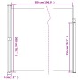 Dunkelgrüne einziehbare Seitenmarkise 200x500 cm von vidaXL, Sonnenschirme - Ref: Foro24-4004470, Preis: 145,58 €, Rabatt: %