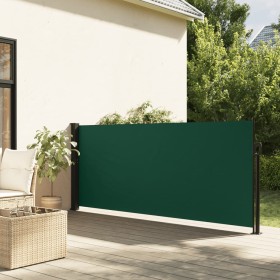 Toldo lateral retráctil verde oscuro 120x300 cm