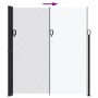 Weiße einziehbare Seitenmarkise 220x300 cm von vidaXL, Sonnenschirme - Ref: Foro24-4004376, Preis: 121,97 €, Rabatt: %
