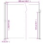 Weiße einziehbare Seitenmarkise 220x300 cm von vidaXL, Sonnenschirme - Ref: Foro24-4004376, Preis: 121,97 €, Rabatt: %