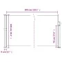 Weiße einziehbare Seitenmarkise 100x300 cm von vidaXL, Sonnenschirme - Ref: Foro24-4004271, Preis: 79,03 €, Rabatt: %