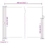 Beige retractable side awning 180x600 cm by vidaXL, Umbrellas - Ref: Foro24-4004540, Price: 126,82 €, Discount: %