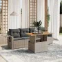 Garden sofa set with cushions 5 pieces gray synthetic rattan by vidaXL, Garden sets - Ref: Foro24-3271634, Price: 340,92 €, D...
