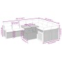 10-piece garden sofa set with gray synthetic rattan cushions by vidaXL, Garden sets - Ref: Foro24-3274119, Price: 631,66 €, D...