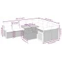 10-piece garden sofa set with gray synthetic rattan cushions by vidaXL, Garden sets - Ref: Foro24-3274119, Price: 639,55 €, D...