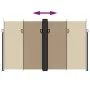 Toldo lateral retráctil gris taupe 200x1000 cm de vidaXL, Sombrillas - Ref: Foro24-4004769, Precio: 170,23 €, Descuento: %