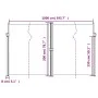 Taupe gray retractable side awning 200x1000 cm by vidaXL, Umbrellas - Ref: Foro24-4004769, Price: 170,34 €, Discount: %
