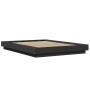 Bettgestell mit LED-Leuchten, schwarzes Holzwerkstoff, 120 x 190 cm von vidaXL, Betten und Lattenroste - Ref: Foro24-3281141,...