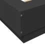 Bettgestell mit LED-Leuchten, schwarzes Holzwerkstoff, 120 x 190 cm von vidaXL, Betten und Lattenroste - Ref: Foro24-3281141,...