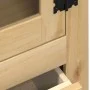 Corona Schrank mit Vitrine aus massivem Kiefernholz 99x43x187 cm von vidaXL, Sideboards - Ref: Foro24-4005682, Preis: 364,20 ...