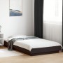 Bed frame with LED lights black engineered wood 75x190 cm by vidaXL, Beds and slatted bases - Ref: Foro24-3281155, Price: 144...