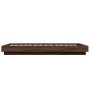 Bed frame with LED lights oak brown wood 75x190 cm by vidaXL, Beds and slatted bases - Ref: Foro24-3281160, Price: 144,21 €, ...