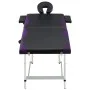 Folding massage table 2 zones black and purple aluminum by vidaXL, massage tables - Ref: Foro24-110231, Price: 154,06 €, Disc...