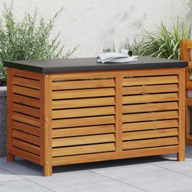 Caja de almacenaje de jardín madera maciza acacia 90x48x55 cm