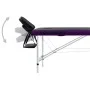 Folding massage table 2 zones black and purple aluminum by vidaXL, massage tables - Ref: Foro24-110231, Price: 154,06 €, Disc...