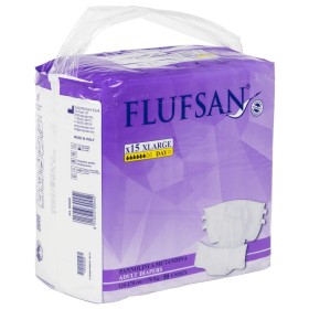 Flufsan Pañales para adultos desechables 15 unidades talla XL