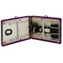 Folding massage table 2 zones black and purple aluminum by vidaXL, massage tables - Ref: Foro24-110231, Price: 154,06 €, Disc...