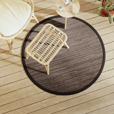 Alfombra de exterior PP marrón Ø120 cm de vidaXL, Protectores para exterior - Ref: Foro24-368486, Precio: 22,28 €, Descuento: %