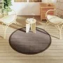 Alfombra de exterior PP marrón Ø120 cm de vidaXL, Protectores para exterior - Ref: Foro24-368486, Precio: 22,28 €, Descuento: %