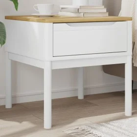 FLORO coffee table solid white pine wood 55x55x54 cm by vidaXL, Decorative tables - Ref: Foro24-374027, Price: 70,23 €, Disco...