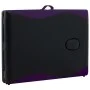 Folding massage table 2 zones black and purple aluminum by vidaXL, massage tables - Ref: Foro24-110231, Price: 154,06 €, Disc...