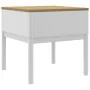 FLORO coffee table solid white pine wood 55x55x54 cm by vidaXL, Decorative tables - Ref: Foro24-374027, Price: 70,37 €, Disco...