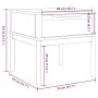 FLORO coffee table solid white pine wood 55x55x54 cm by vidaXL, Decorative tables - Ref: Foro24-374027, Price: 70,37 €, Disco...