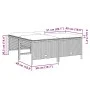 Gartenhocker mit Kissen 4 Stück braunes synthetisches Rattan von vidaXL, Hocker für den Außenbereich - Ref: Foro24-368363, Pr...