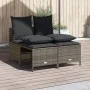 4-piece garden sofa set and gray synthetic rattan cushions by vidaXL, Garden sets - Ref: Foro24-368382, Price: 180,63 €, Disc...