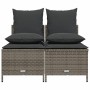 4-piece garden sofa set and gray synthetic rattan cushions by vidaXL, Garden sets - Ref: Foro24-368382, Price: 174,29 €, Disc...