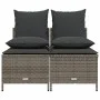 4-piece garden sofa set and gray synthetic rattan cushions by vidaXL, Garden sets - Ref: Foro24-368382, Price: 180,63 €, Disc...