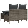 4-piece garden sofa set and gray synthetic rattan cushions by vidaXL, Garden sets - Ref: Foro24-368382, Price: 174,29 €, Disc...