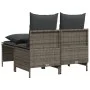 4-piece garden sofa set and gray synthetic rattan cushions by vidaXL, Garden sets - Ref: Foro24-368382, Price: 180,63 €, Disc...