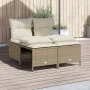 Gartensofa-Set mit Kissen, 4-teilig, beiges synthetisches Rattan von vidaXL, Gartensets - Ref: Foro24-368375, Preis: 204,07 €...
