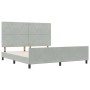 Estructura de cama Gris claro 180 x 200 cm Terciopelo