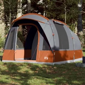 Gray and orange waterproof 3-person tunnel tent by vidaXL, tents - Ref: Foro24-94624, Price: 189,17 €, Discount: %