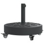 Round umbrella base with wheels for Ø38 / 48 mm masts 27 kg by vidaXL, Umbrella bases - Ref: Foro24-4007976, Price: 65,51 €, ...