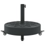 Round umbrella base with wheels for Ø38 / 48 mm masts 27 kg by vidaXL, Umbrella bases - Ref: Foro24-4007976, Price: 65,51 €, ...