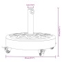 Round umbrella base with wheels for Ø38 / 48 mm masts 27 kg by vidaXL, Umbrella bases - Ref: Foro24-4007976, Price: 65,51 €, ...