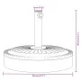 Halbrunder Schirmständer für Ø38/48 mm Stangen 25 kg von vidaXL, Schirmständer - Ref: Foro24-4007981, Preis: 62,28 €, Rabatt: %