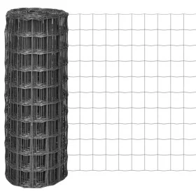 Euro Gray Steel Fence 10x1 m by vidaXL, fence panels - Ref: Foro24-142509, Price: 41,78 €, Discount: %