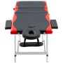 Folding massage table 3 zones black and red aluminum by vidaXL, massage tables - Ref: Foro24-110238, Price: 174,51 €, Discoun...