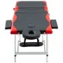Folding massage table 3 zones black and red aluminum by vidaXL, massage tables - Ref: Foro24-110238, Price: 186,26 €, Discoun...