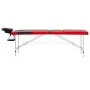 Folding massage table 3 zones black and red aluminum by vidaXL, massage tables - Ref: Foro24-110238, Price: 186,26 €, Discoun...