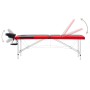 Folding massage table 3 zones black and red aluminum by vidaXL, massage tables - Ref: Foro24-110238, Price: 174,51 €, Discoun...
