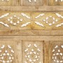 Biombo 4 paneles tallado a mano madera maciza mango 160x165 cm