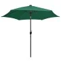 Regenschirm mit LED-Lichtern und grüner Aluminiumstange 300 cm von vidaXL, Sonnenschirme - Ref: Foro24-47360, Preis: 111,20 €...