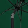 Regenschirm mit LED-Lichtern und grüner Aluminiumstange 300 cm von vidaXL, Sonnenschirme - Ref: Foro24-47360, Preis: 111,20 €...