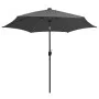 Umbrella with LED lights and anthracite gray aluminum pole 300cm by vidaXL, Umbrellas - Ref: Foro24-47362, Price: 114,01 €, D...